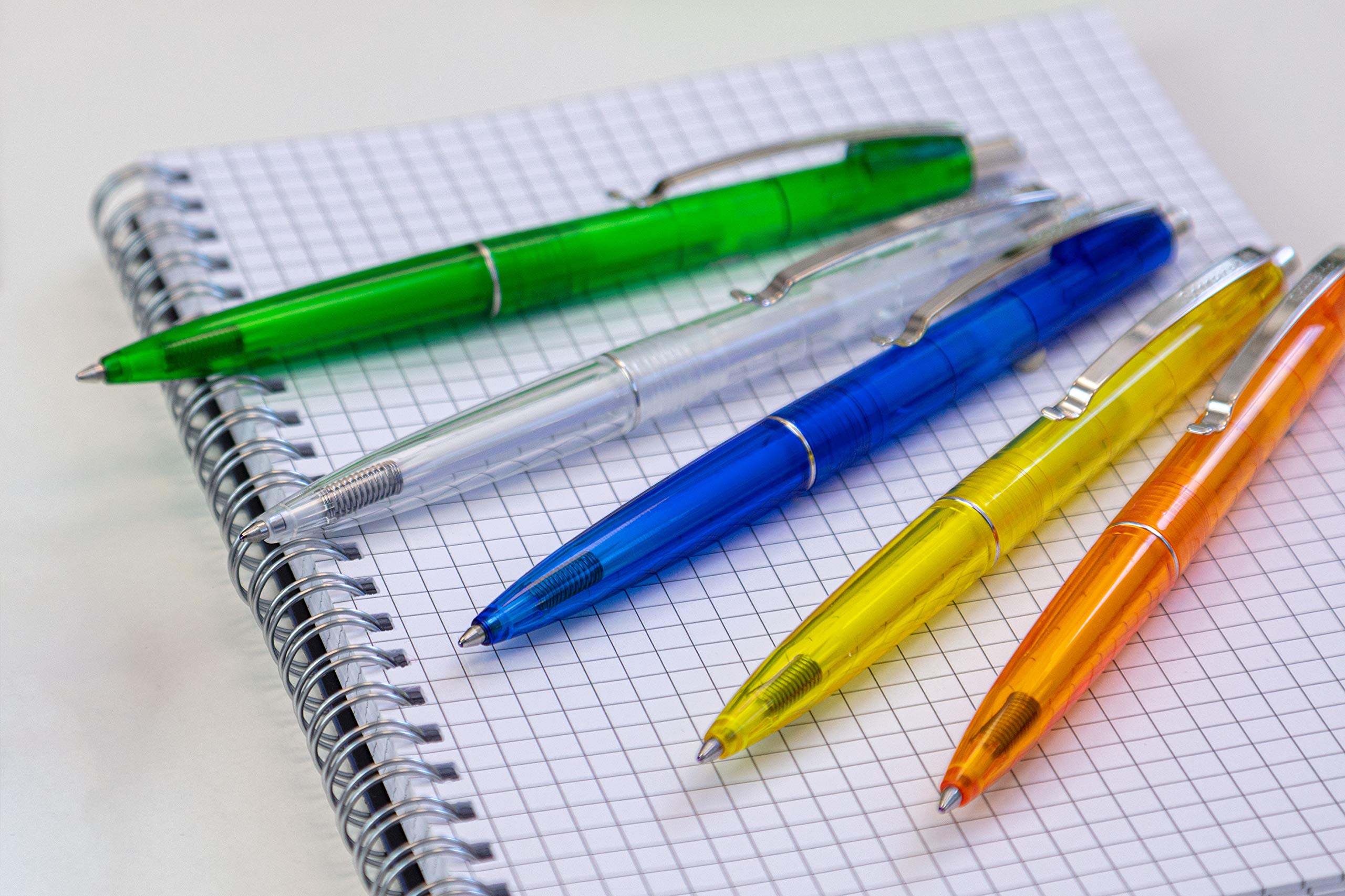 Schneider K20 Icy Colours - Bolígrafo tinta azul, pack de 20 unidades, colores surtidos