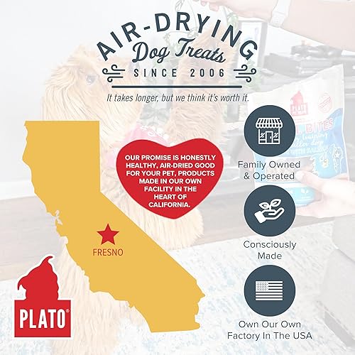 Miniatura 5 de PLATO Small Bites - Golosinas para perros, sabor natural de carne real y pollo, sin granos y alto en proteínas, ingredientes auténticos secados al