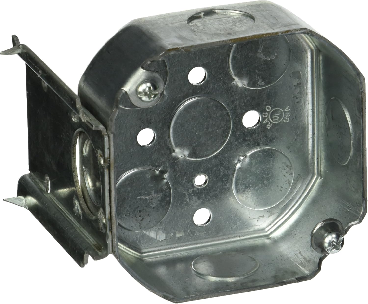 HubbellRaco 158 11/2Inch Deep Octagon Electrical Box with J Wood