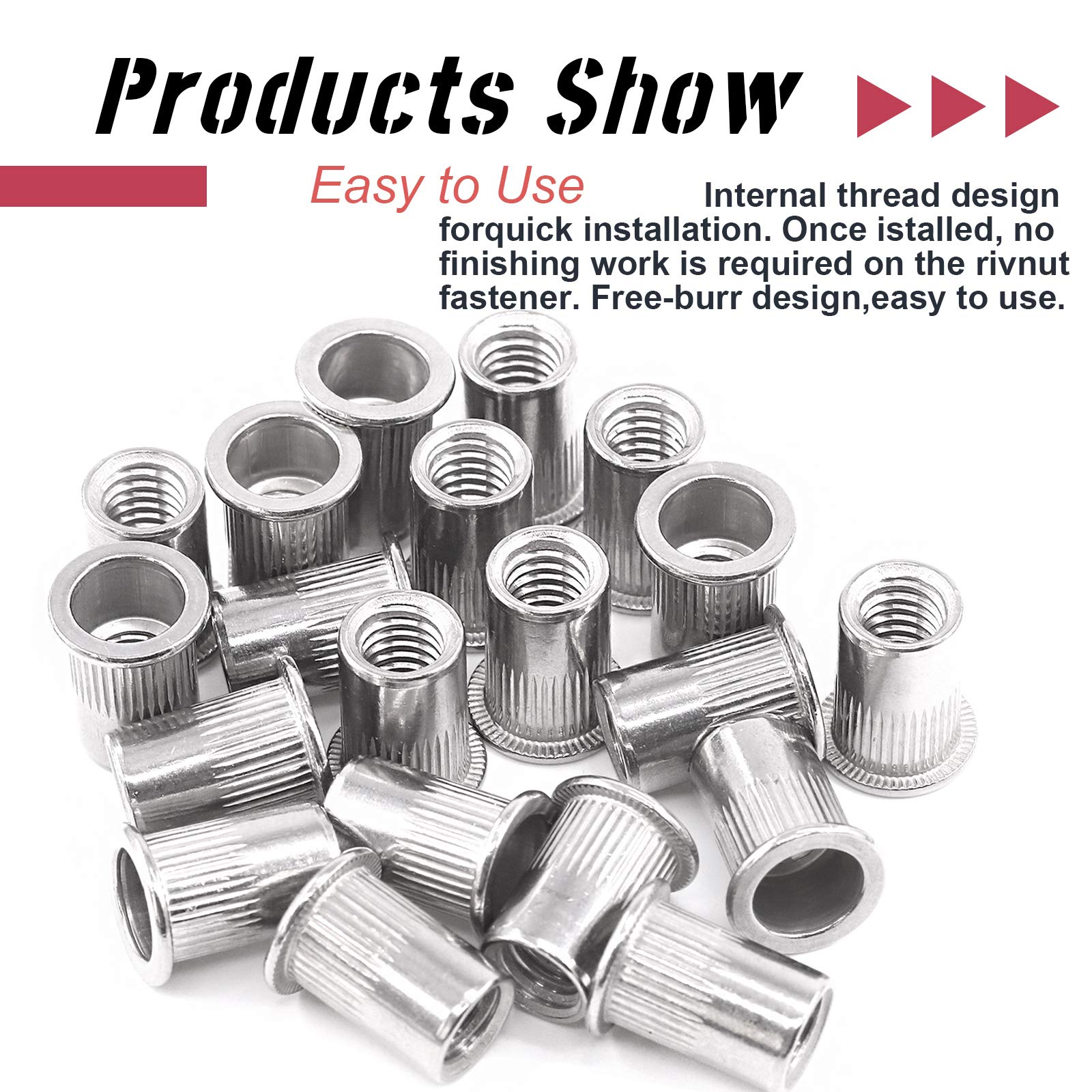 Tool Made IN USA 3/8-16 UNC (30-Pack) - Stainless Steel Threaded - Foto 5