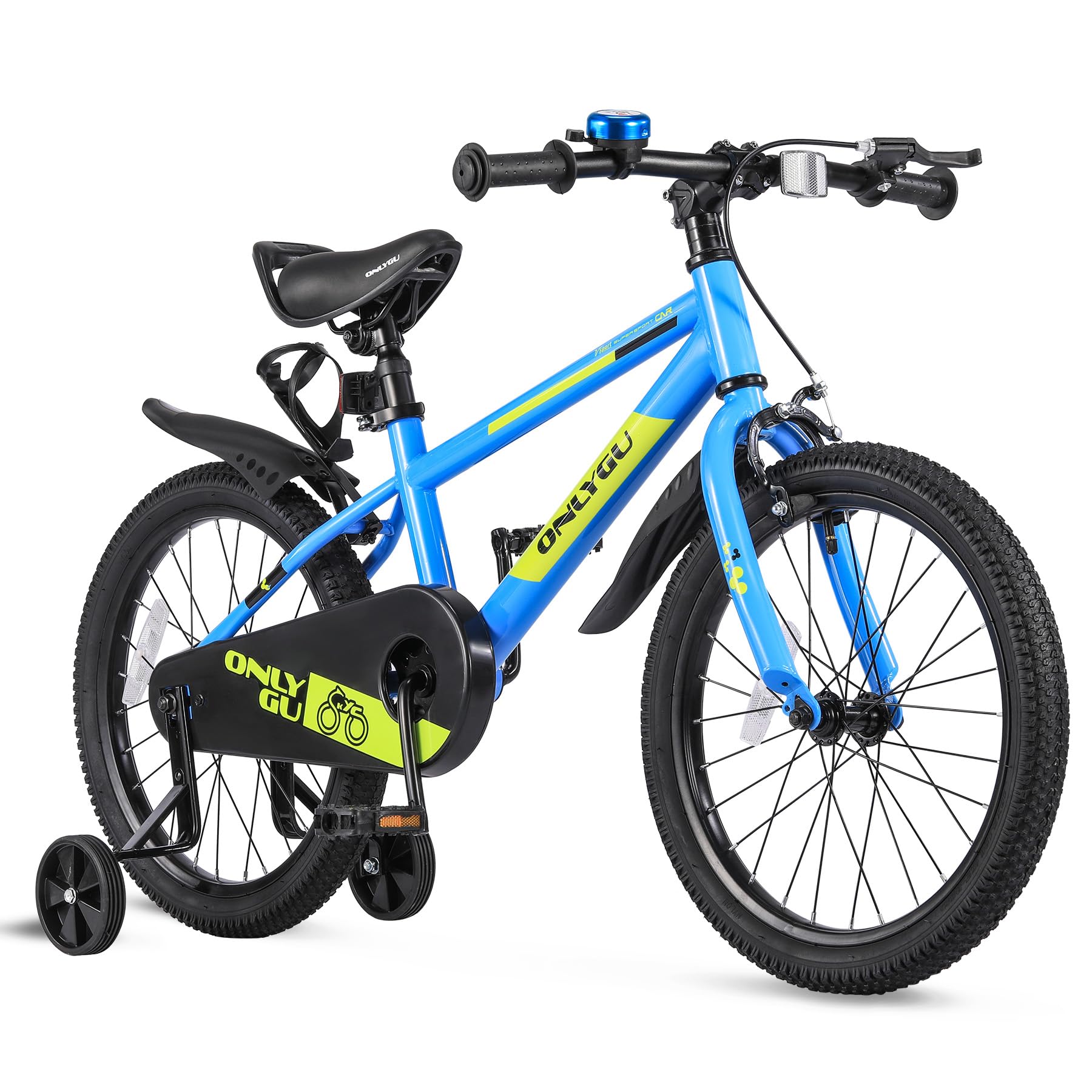 Stylish Kids Bike for Ages 4-7 - Easy Assembly Safe & Stable Ride, 16 Inch Wheels, Vibrant Colors, Includes Training Wheels