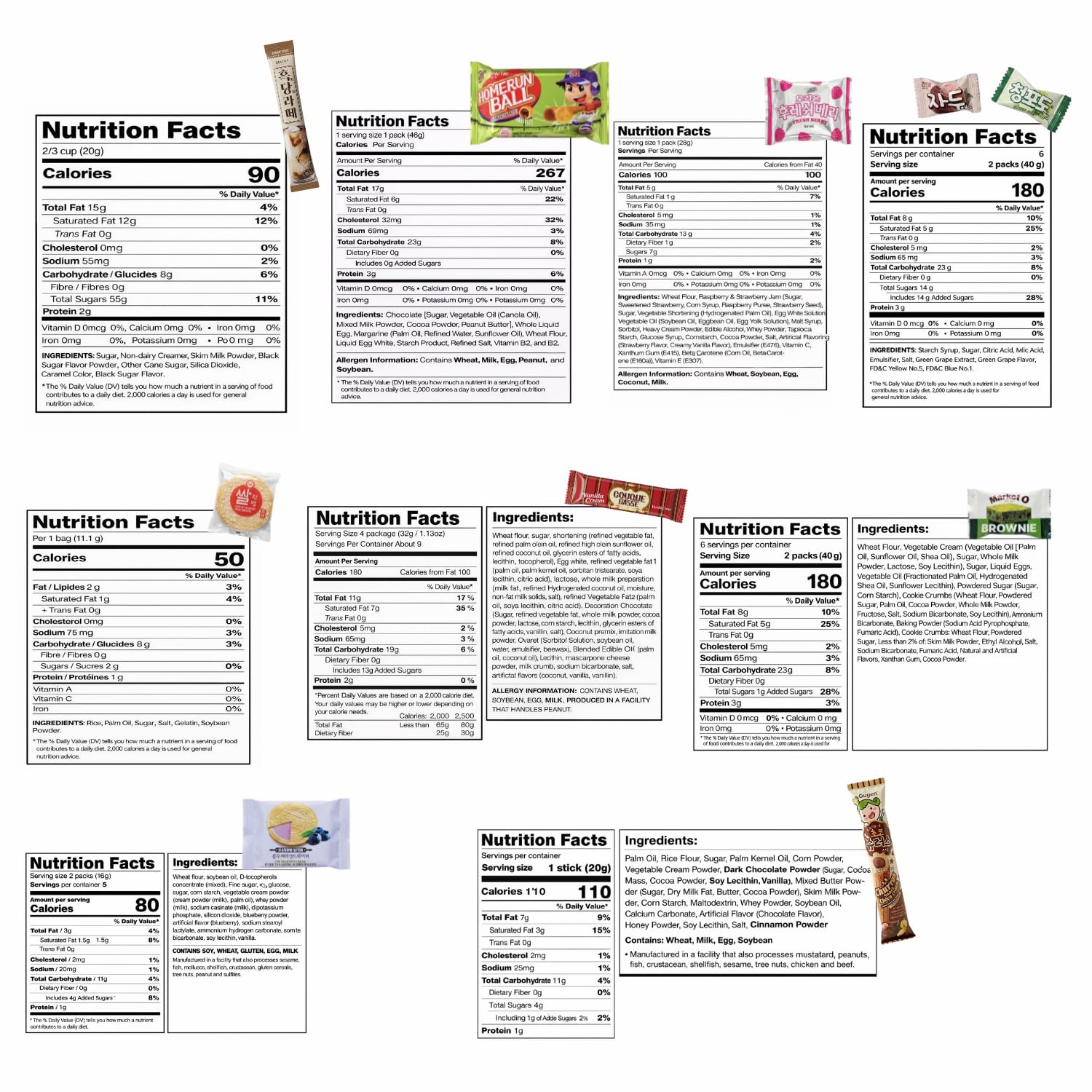 Mukbang Market™ Korean Snacks Box – Premium Korean Snack Box Variety, Korean Candy Snack Box, Sweet & Crunchy Treats Assortment, Individually Wrapped (27 Count)