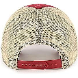 47 Brand MLB Team Color Flagship Mesh Trucker Primary Logo MVP Adjustable Structure Baseball Cap Hat, Adult One Size Fits All - San Diego Padres Brown