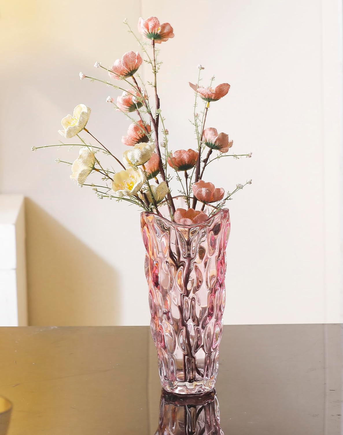 Large Pink Vase-11.8 inch Tall, Morden Vases for Tables Centerpieces, Christmas Thanksgiving Gifts. - Image 7