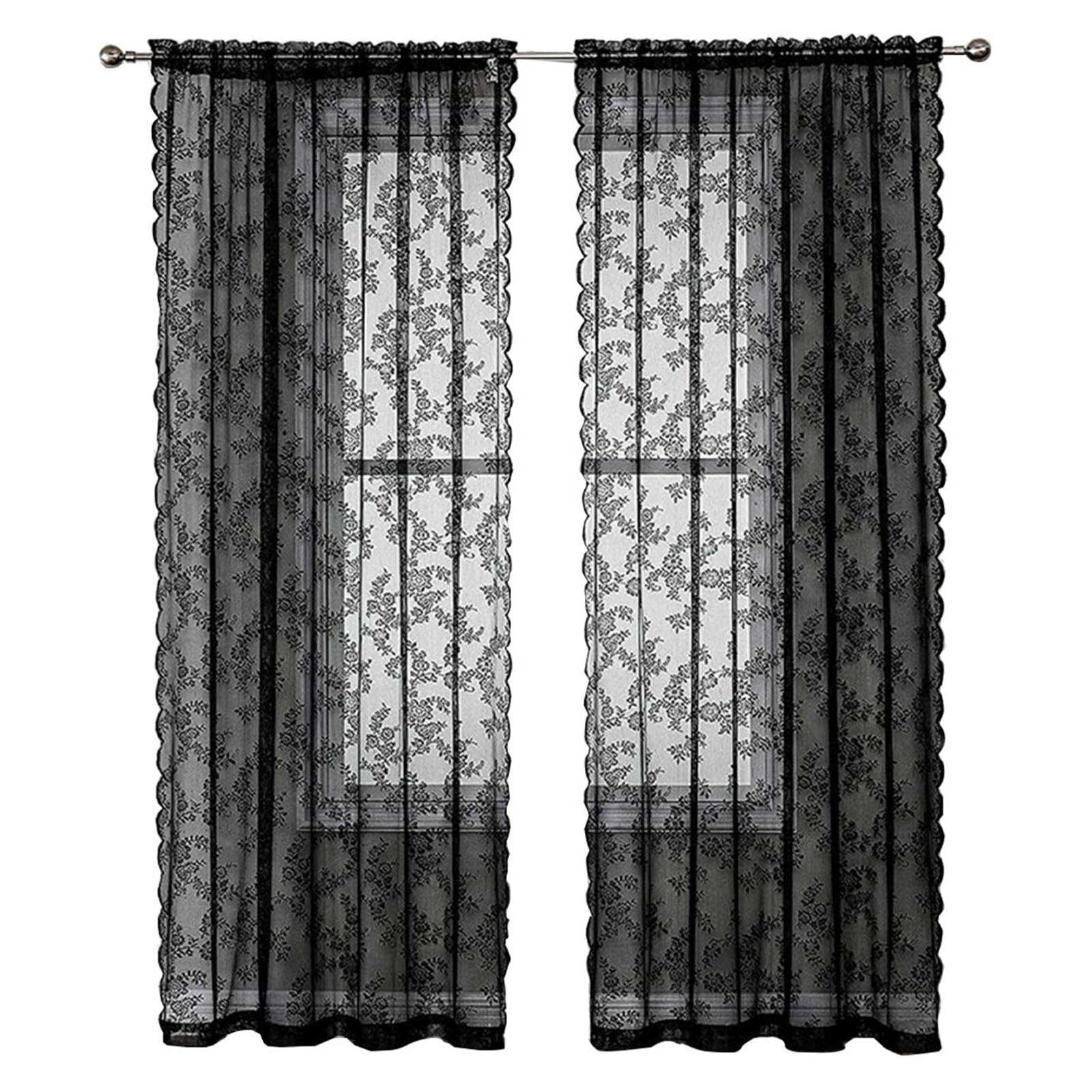 Rideaux en dentelle pour fenêtre de cuisine et chambre à coucher cosy