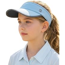 GADIEMKENSD Reflective Sun Visor for Girls, UPF 50+ Lightweight & Breathable for Running, Tennis, Golf & Outdoor Sports