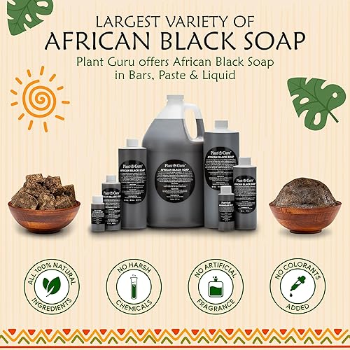 Miniatura 7 de Pasta de jabón negro africano de 8 libras. Venta al por mayor  100% pura y natural de Ghana. Tratamiento del acné, ayuda contra el eccema y la