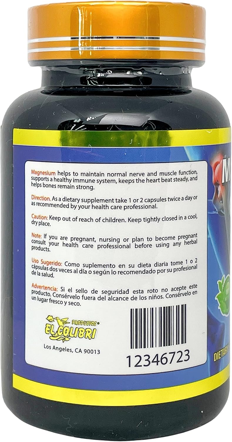 Magnesium Chloride 100% Natural 60 Capsules