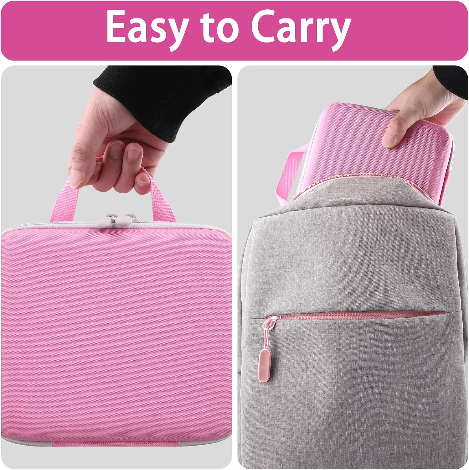 Aenllosi for Fanttik C8 Nano Easyswap Electric Scissors Hard Case, Fanttik Cordless Electric Scissors Organizer, Pink (Case Only)