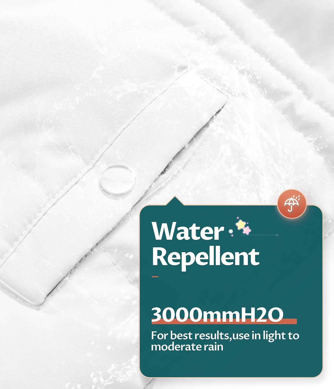 CREATMO US Girl's Kids Metallic Shiny Jacket with Detachable Fur Collar Warmth Winter Outerwear - Image 5