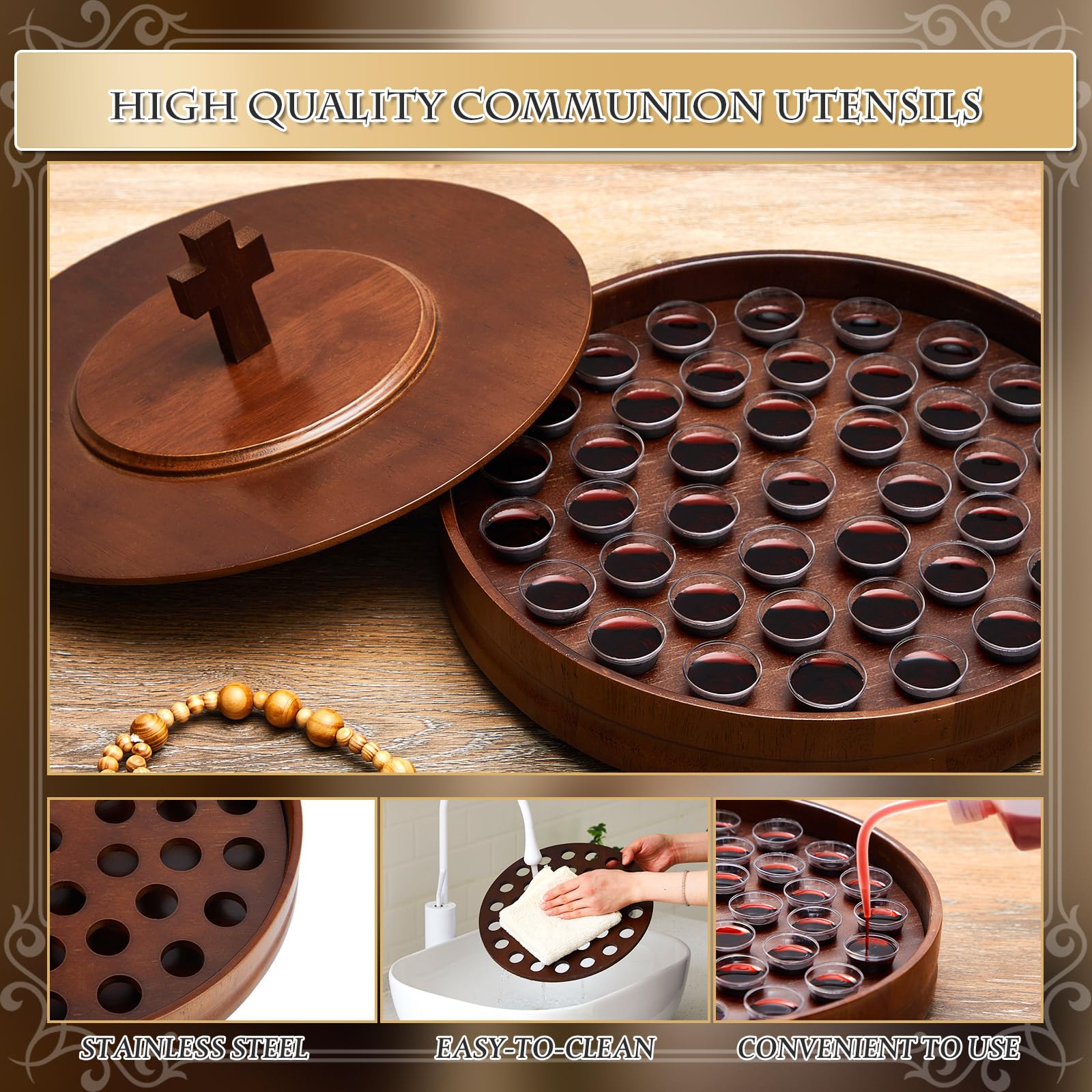 Holy Communion Plates Zhehao Communion Set Holy Trays For Churches With ...