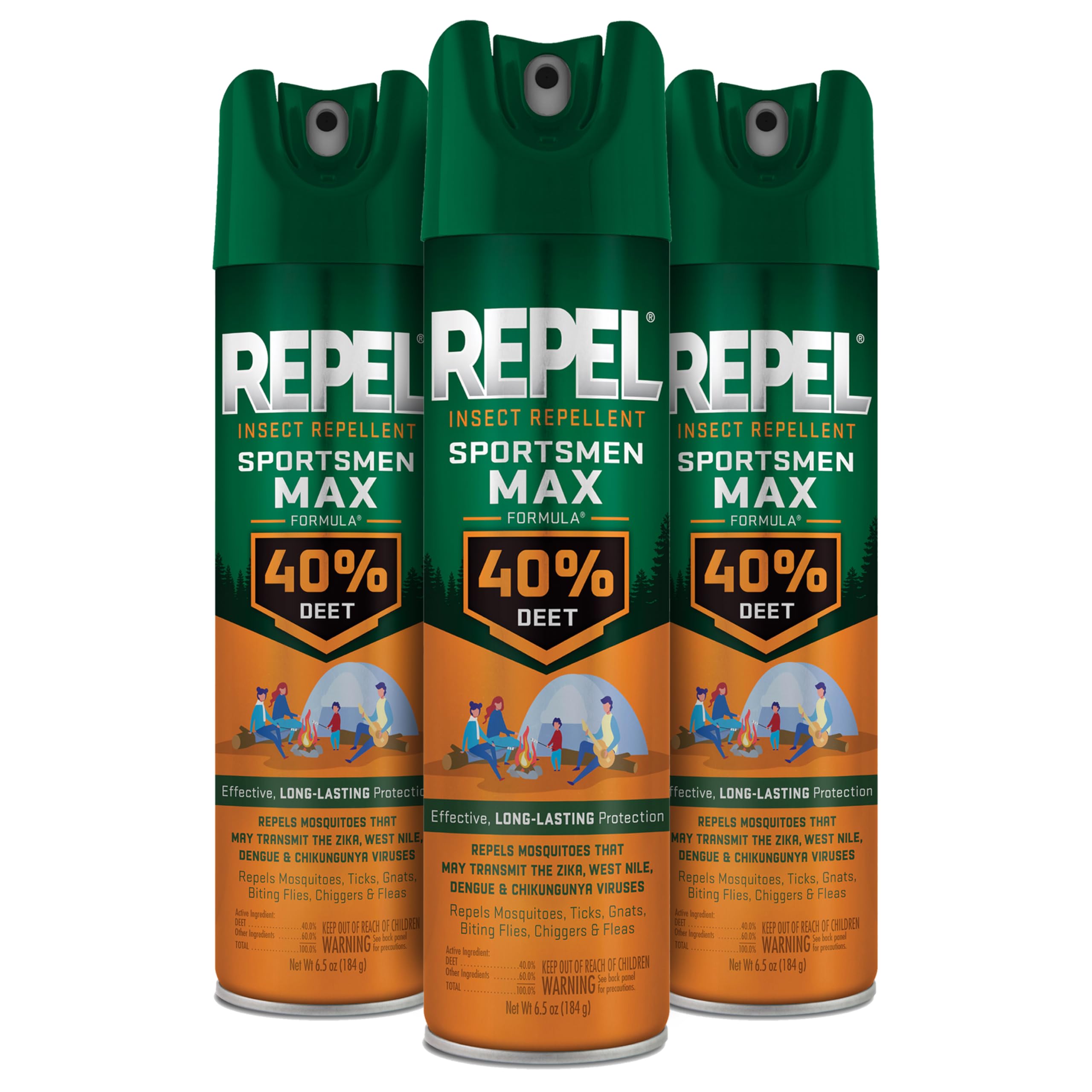 Repel Sportsmen Max 40% DEET 3-Pack