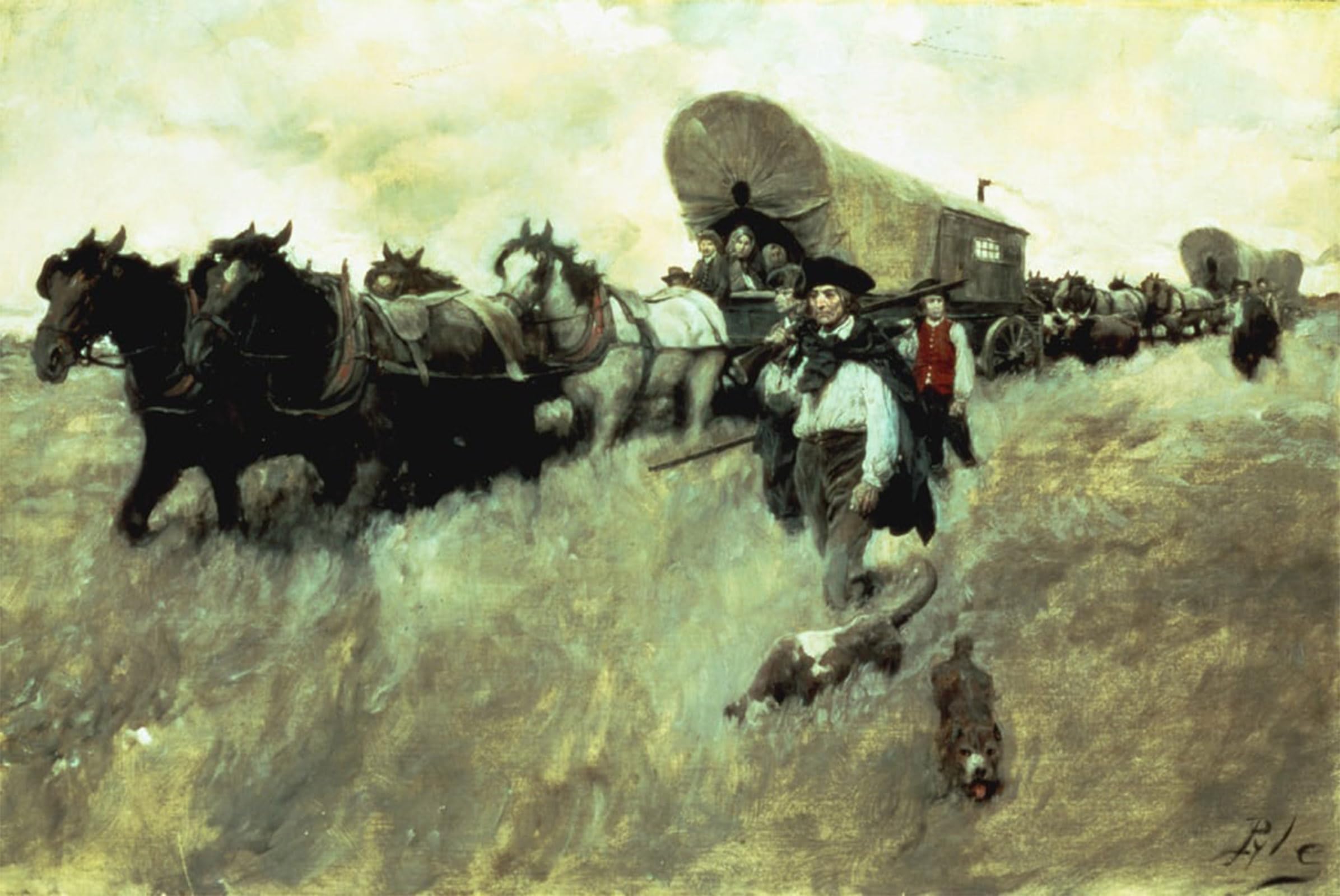 Impression d'art Howard Pyle Connecticut de qualité supérieure en 60x90cm