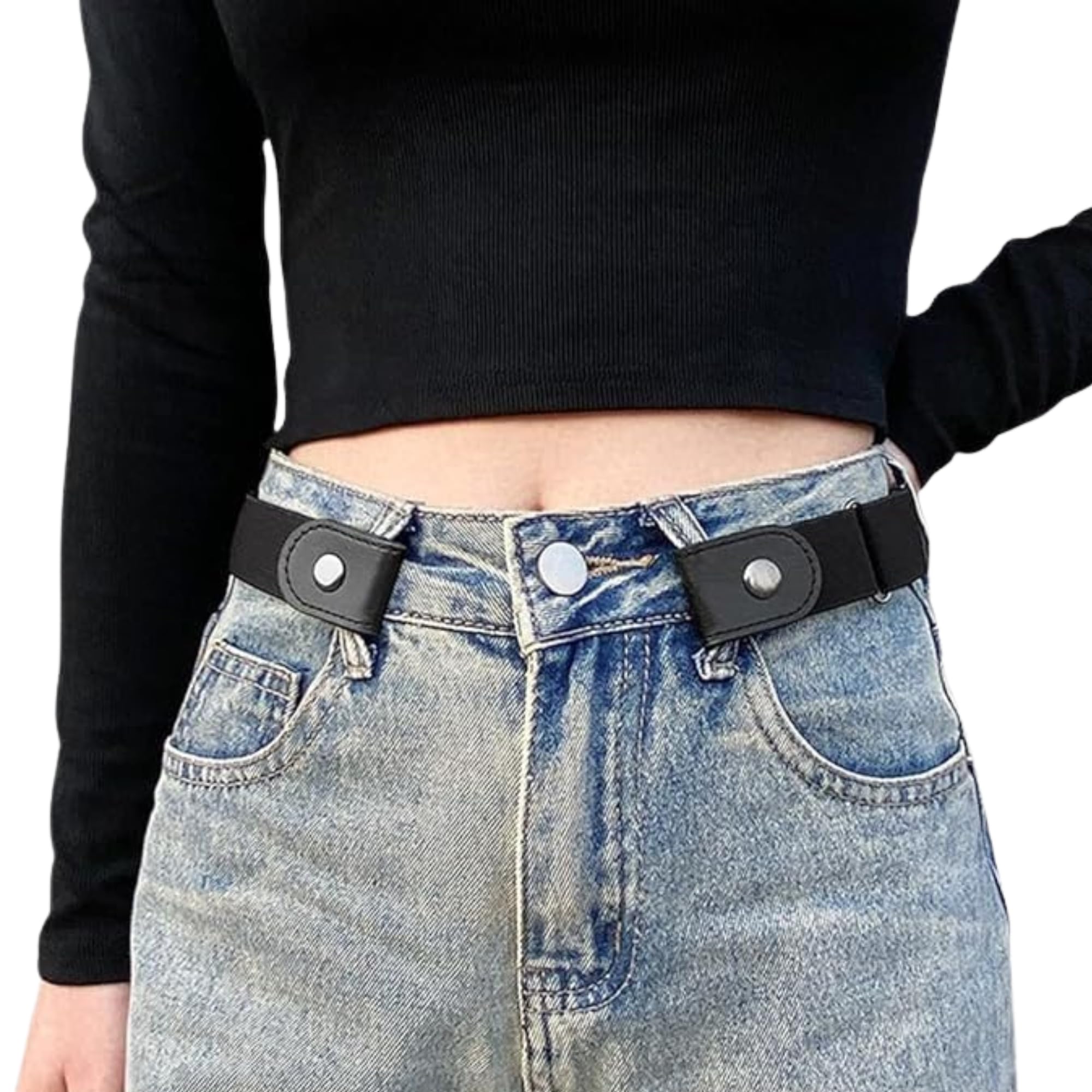 Buckle-Free Elastic Belt for Women & Men | Adjustable Invisible Waist Belt for Jeans, Dresses, Pants | No Buckle Strap for Comfort Fit & Style-image-15