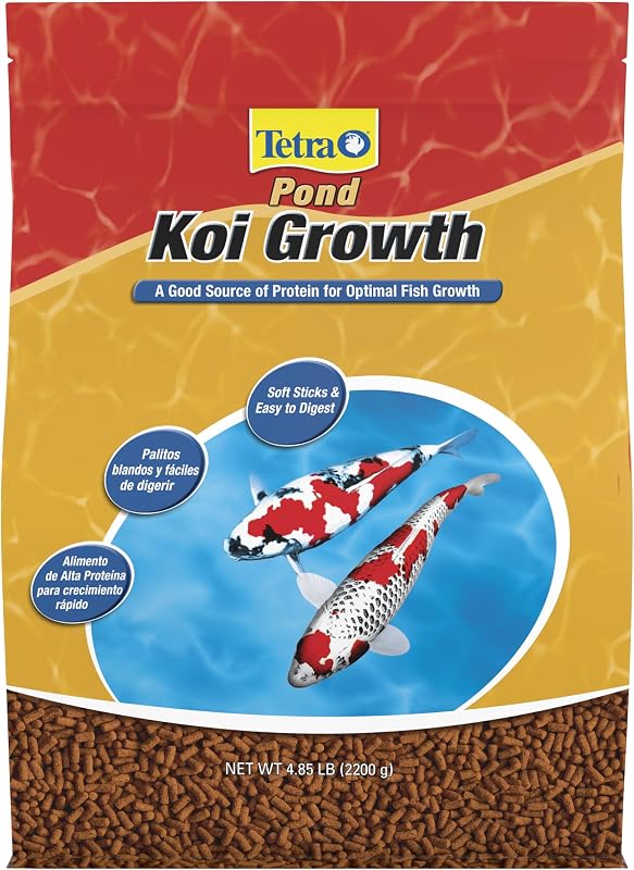 TetraPond Koi Growth Soft Sticks Pond Fish Food, 4.85 Pounds