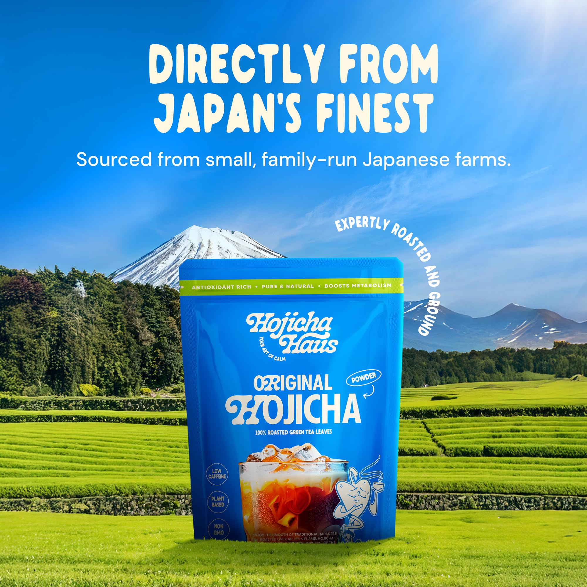 Hojicha Haus Roasted Matcha Green Tea Powder - Ceremonial - Kyoto Grown Decaf Low Caffeine Coffee Alternative 2 — view 5