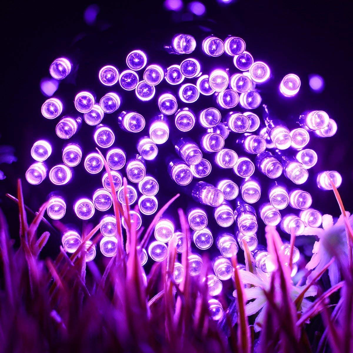 Guirlande Lumineuse avec Prise, 23m 200 LED 8 Modes de Scintillement, Décoratives de Lumières D'intérieur à Cordes (Violet)