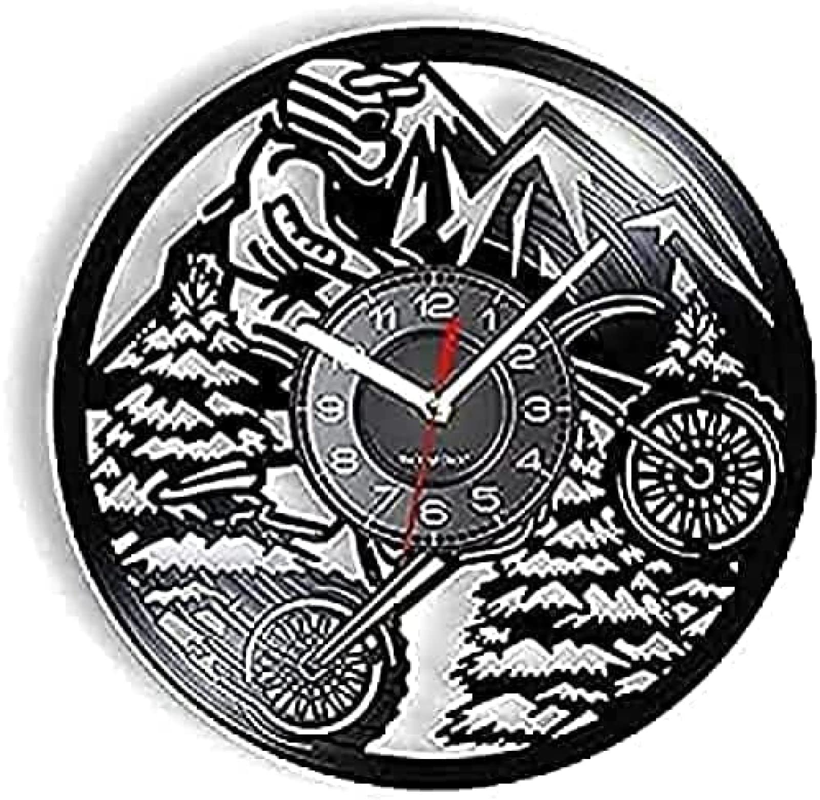 Horloge Murale Moto Silencieuse pour Chambre Ado et Fan de Custom
