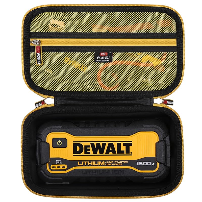 Capa Rígida para Auxiliar de Partida DeWalt DXAELJ16 1600, com Bolso Interno e Alça Superior, FBLFOBELI