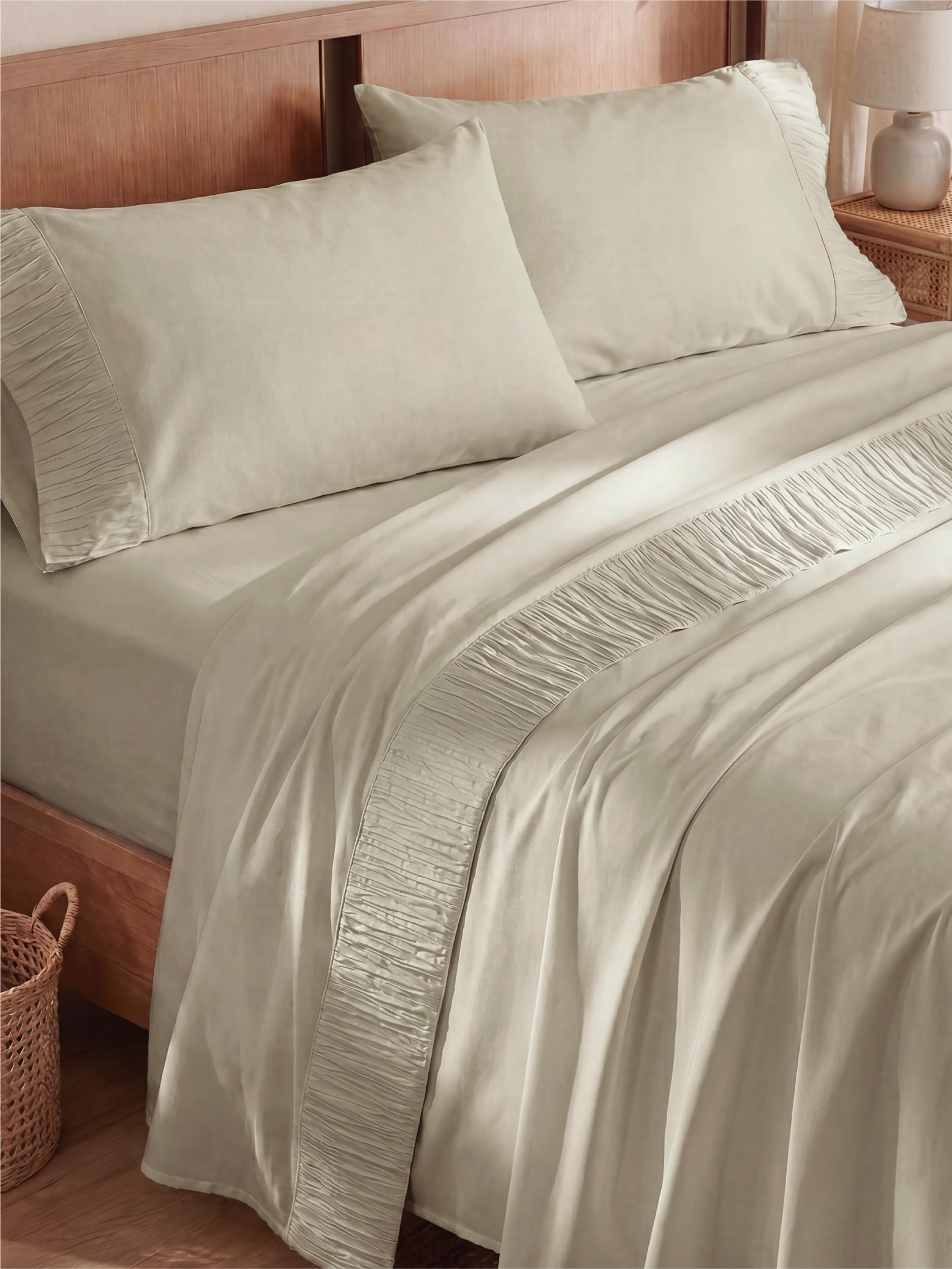 Bedsure Queen Sheet Set Linen
