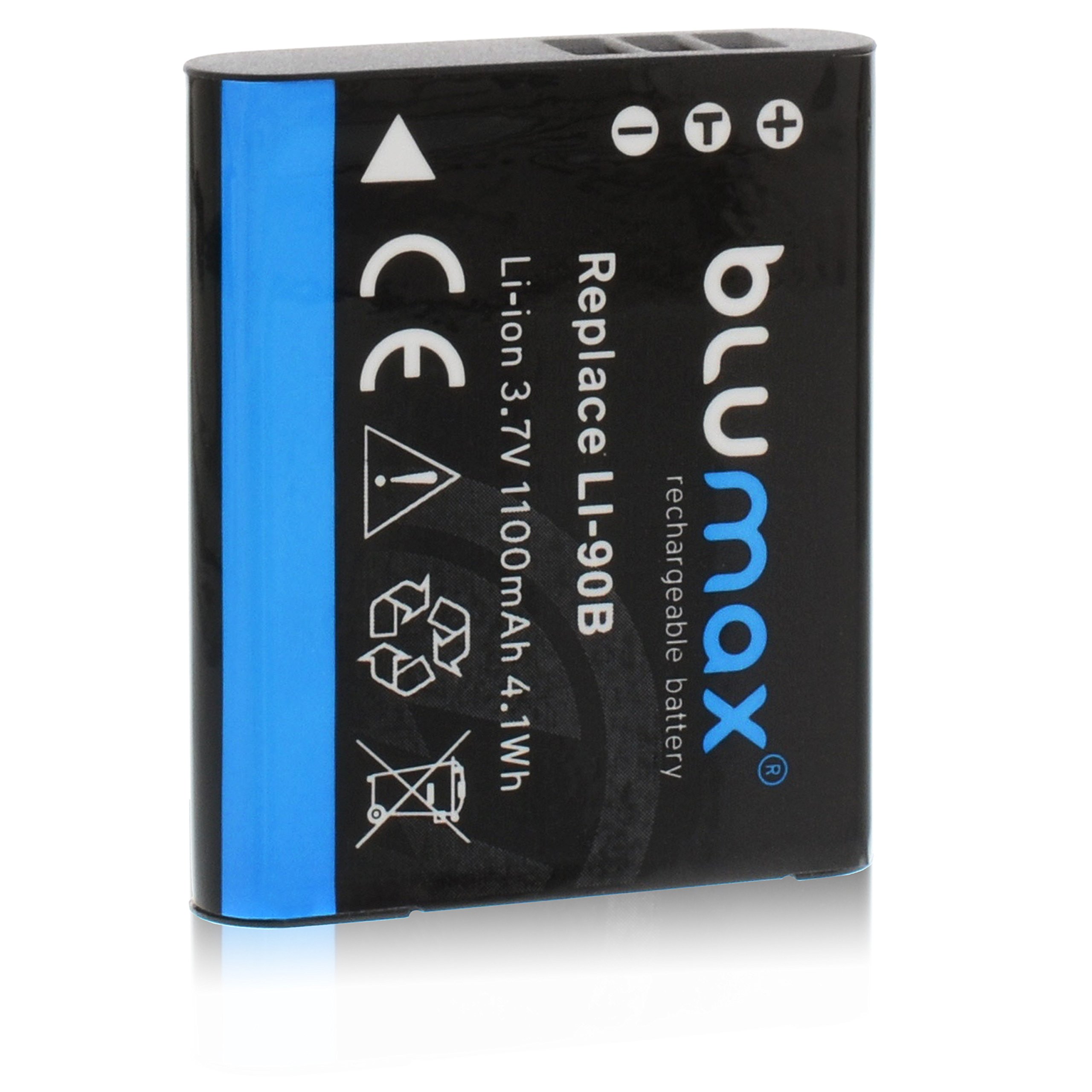 Blumax Akku für Olympus Li-90b / Li-92b 1100mAh | kompatibel mit Olympus XZ-2 Tough TG-1 TG-2 TG-3 TG-4 TG-5 SH-50 SH-60 SP-100 EE Traveller SH-1 SH-2