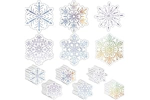 Winter Snowflake Cutouts for Snowy Winter Wonderland Classroom and Party