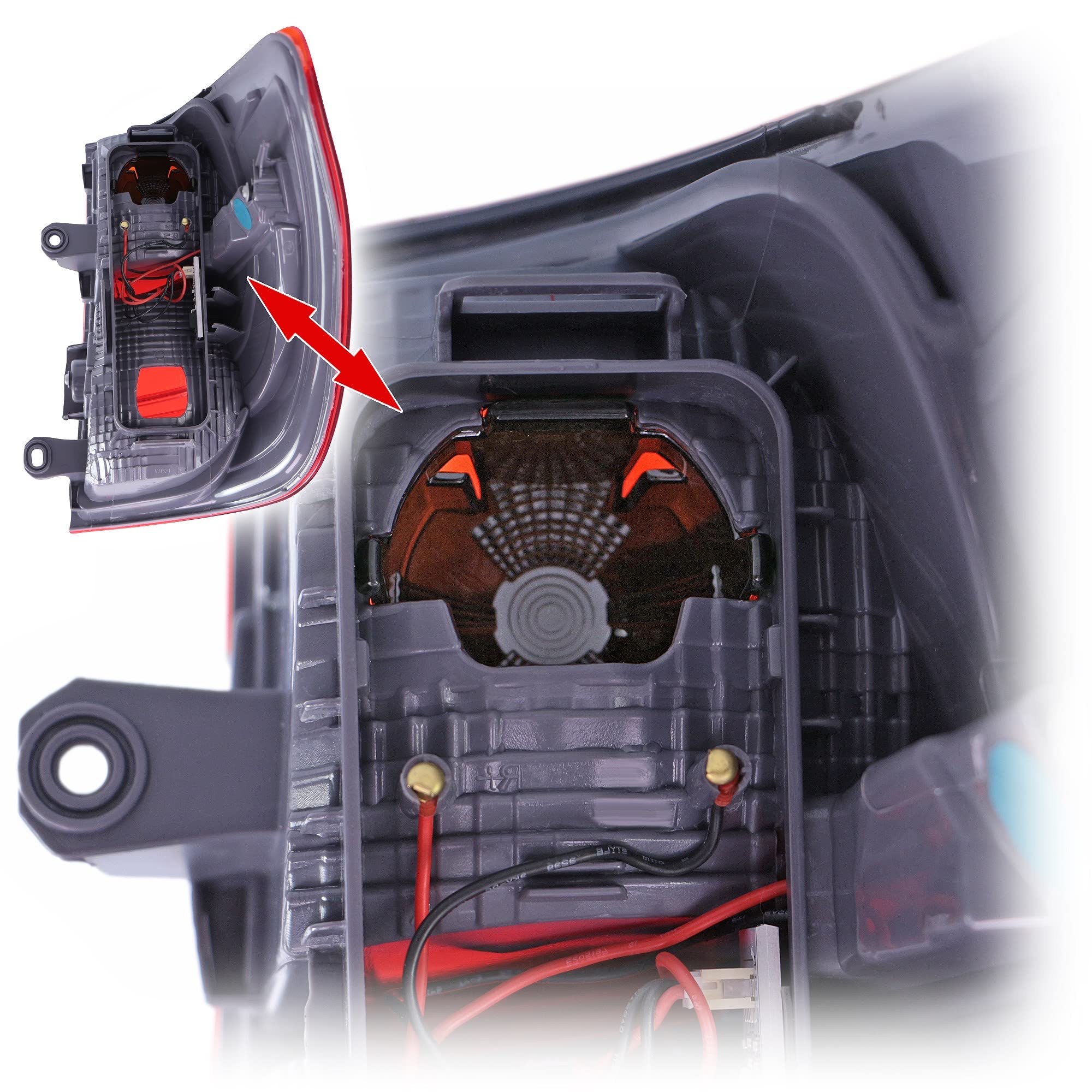 ATEC Germany 1x fanale posteriore combinato LED esterno Compatibile con BMW X3 (F25)