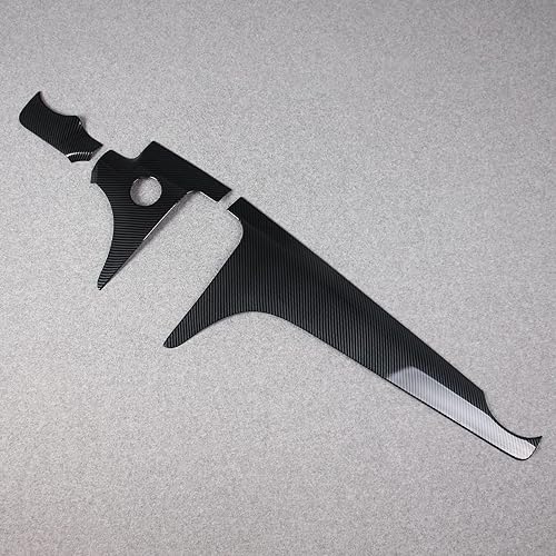 Miniatura 2 de Para Mercedes-Benz 2022 2023 Clase C C300 C200 C220d AMG Interior Consola central delantera tablero moldura moldura patrón de fibra de carbono