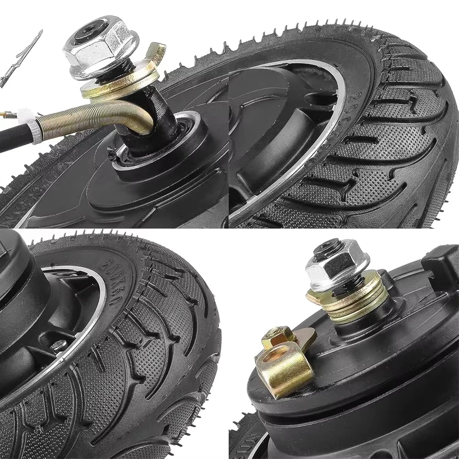 8inch Hub Motor Kit 36V 500W Brushless Hub Motor with 25A Controller Power Display Throttle, 8in Motor Wheel Brushless Gearless (8in 36V 500W)