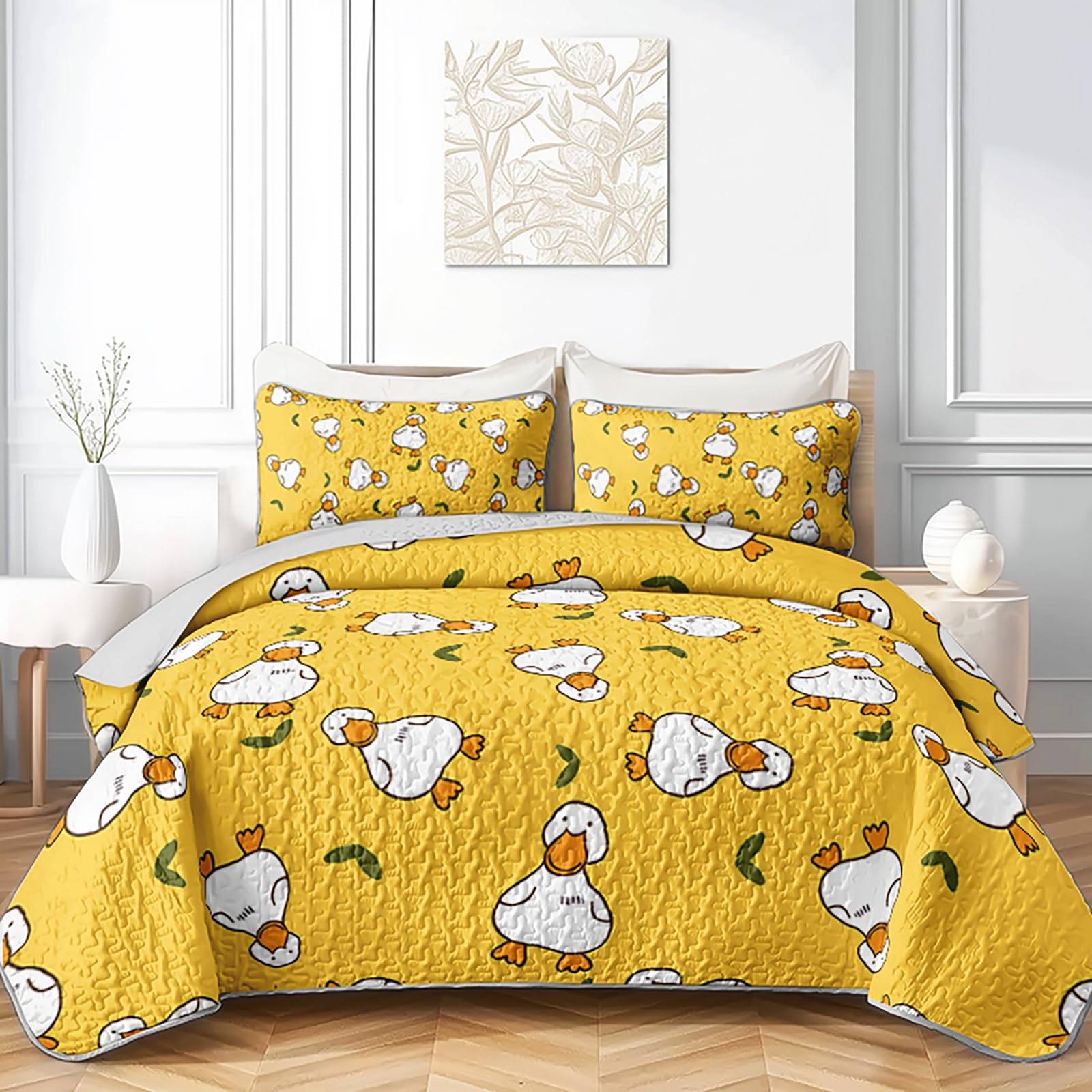 Axolotl Cartoon Duck Quilt Set 86