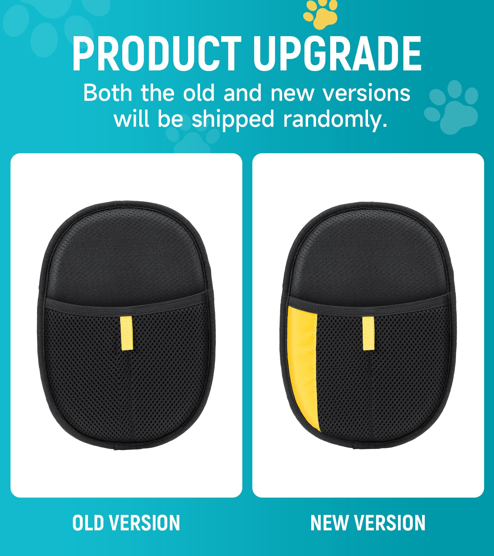 Bispoy Pet Hair Removal Glove for Dogs & Cats - Upgraded Reusable Electrostatic Pet Hair Glove, Pet Hair Remover Tool for Laundry, Couch, Carpet & Car Seat, Gentle Grooming Mitt - 3