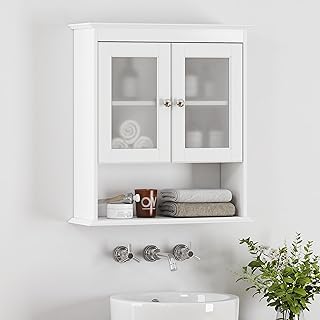 Spirich Bathroom Cabinet Wall Mounted, Medicine Cabinet Organizer with G...
