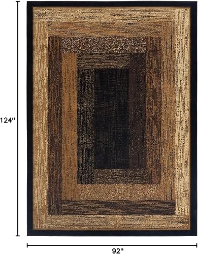 Vista 63 de Home Dynamix - Alfombra moderna, contemporánea Royalty Vega, negro/beige, rectángulo de 1.9 x 7.2 pies