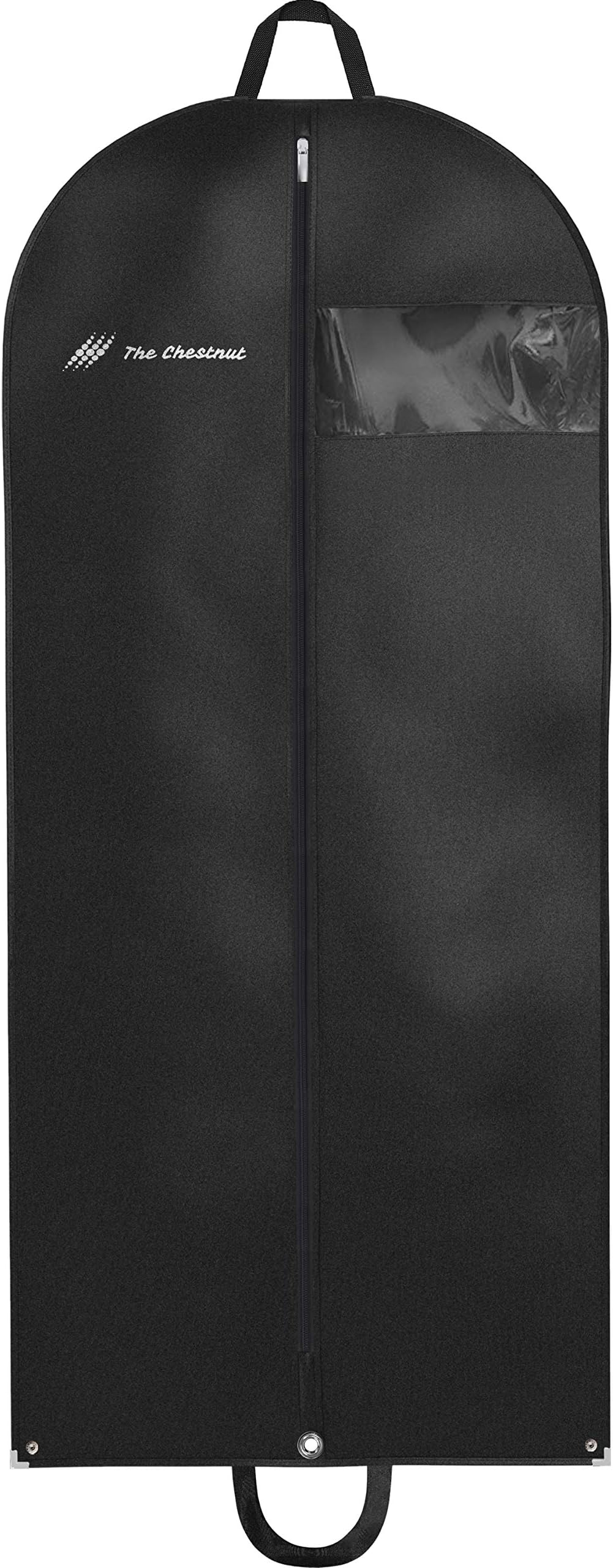 Garment Bag For Travel And Storage 54” X 24” - Hanging Black Suit Dress Carry On Cover - Mens Long Suit, Luggage Garment Holder For Clothes, Coats, Fur Coats.