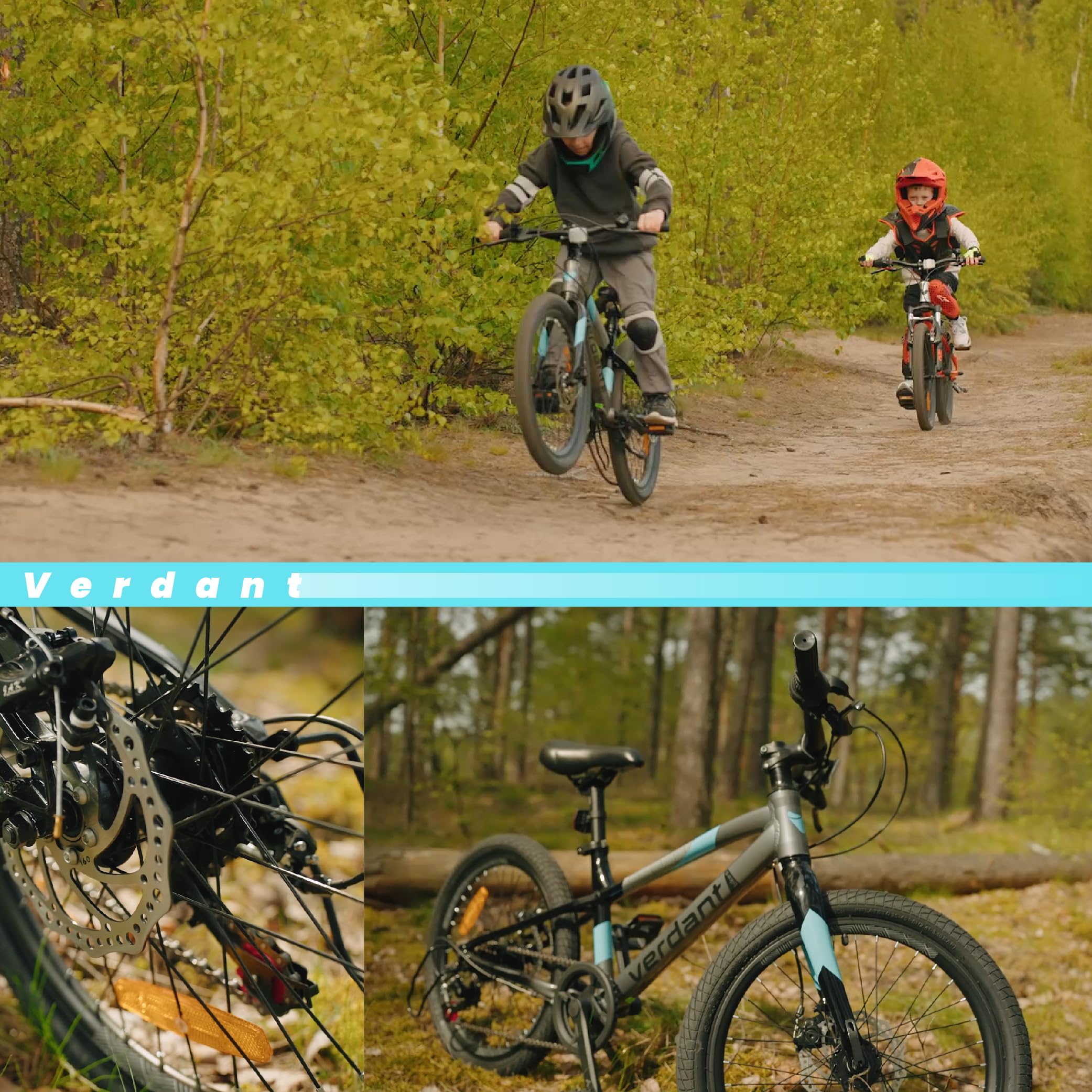 Verdant ALU Bike Bicicleta Infantil 20 Pulgadas Tamaño de Rueda a Elegir 6 velocidades Shimano Ligero Bicicleta para niños de 6 a 10 años Altura Ajustable