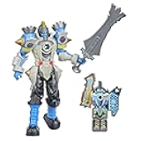 Power Rangers Dino Fury Boomtower 6-Inch Villain Action Figure Toy Inspired by TV Show with Battle Key and Weapon Accessory for Ages 4 and Up