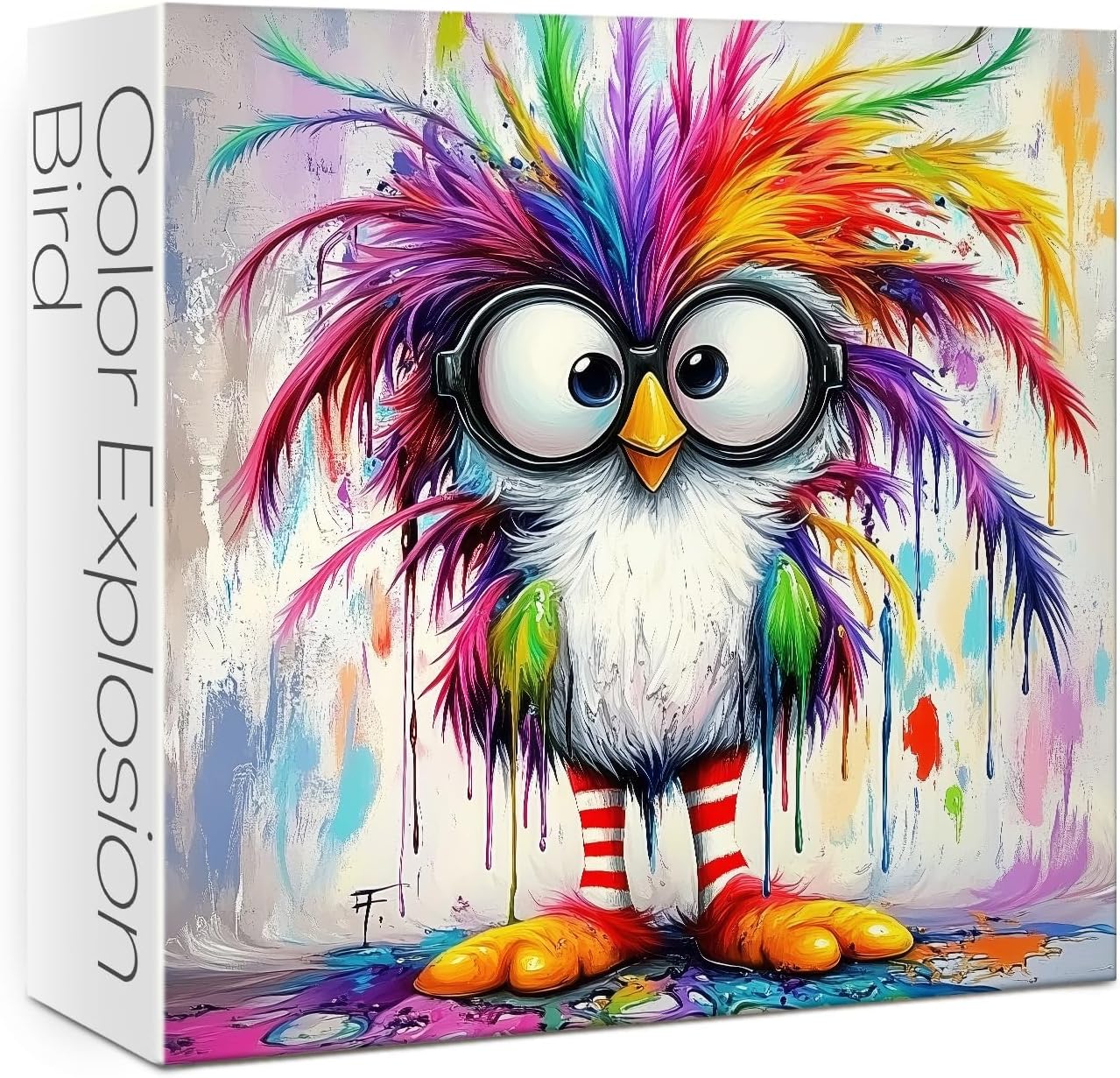Colorful Funny Bird Puzzles for Adults 1000 Pieces. Cute Bird Jigsaw Puzzles. Challenging Fantasy,Animal,Art Puzzles