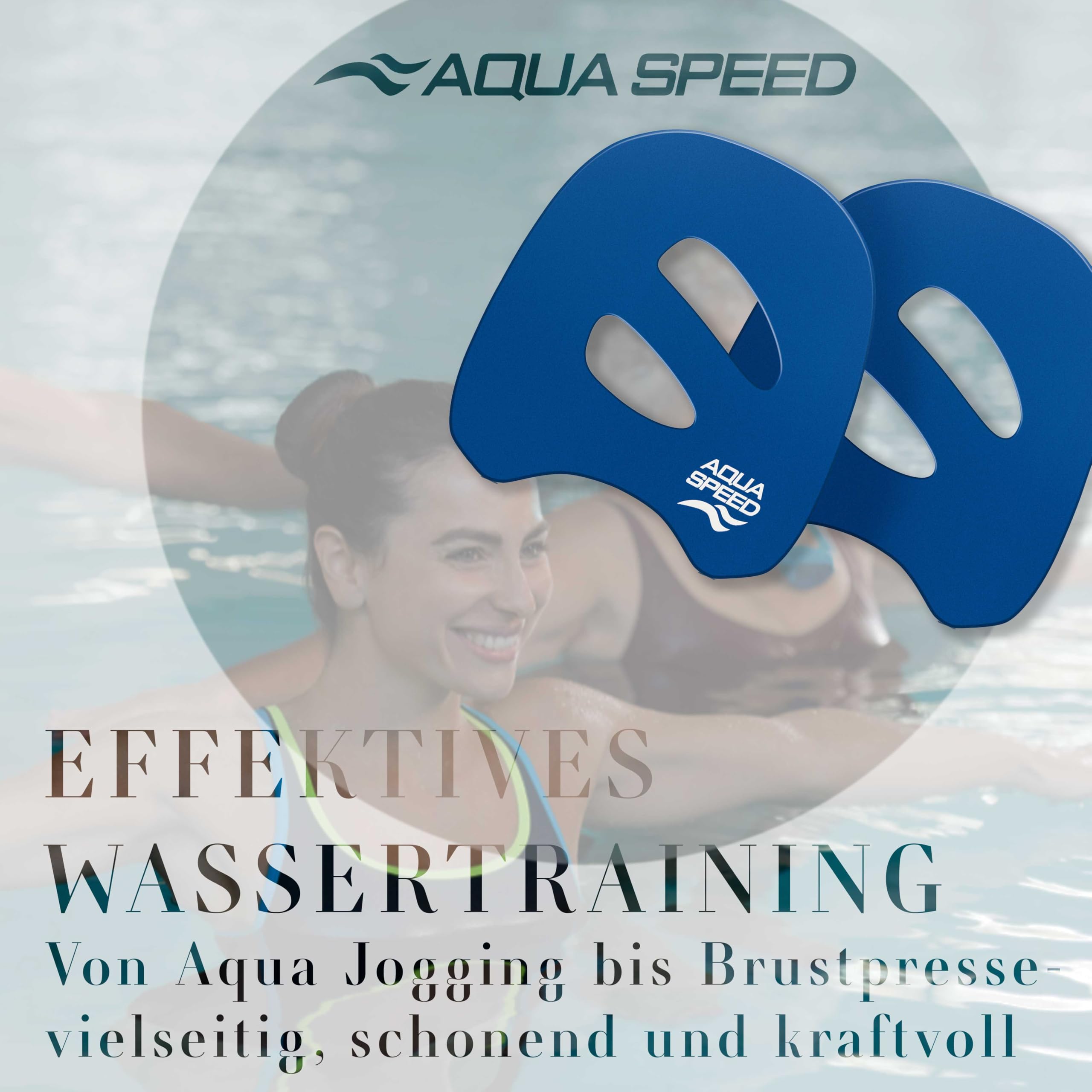 Aqua-Speed® Aqua Disque (Aqua Fitness Aérobic Flottables Eau Disque Pagaies Haltères)