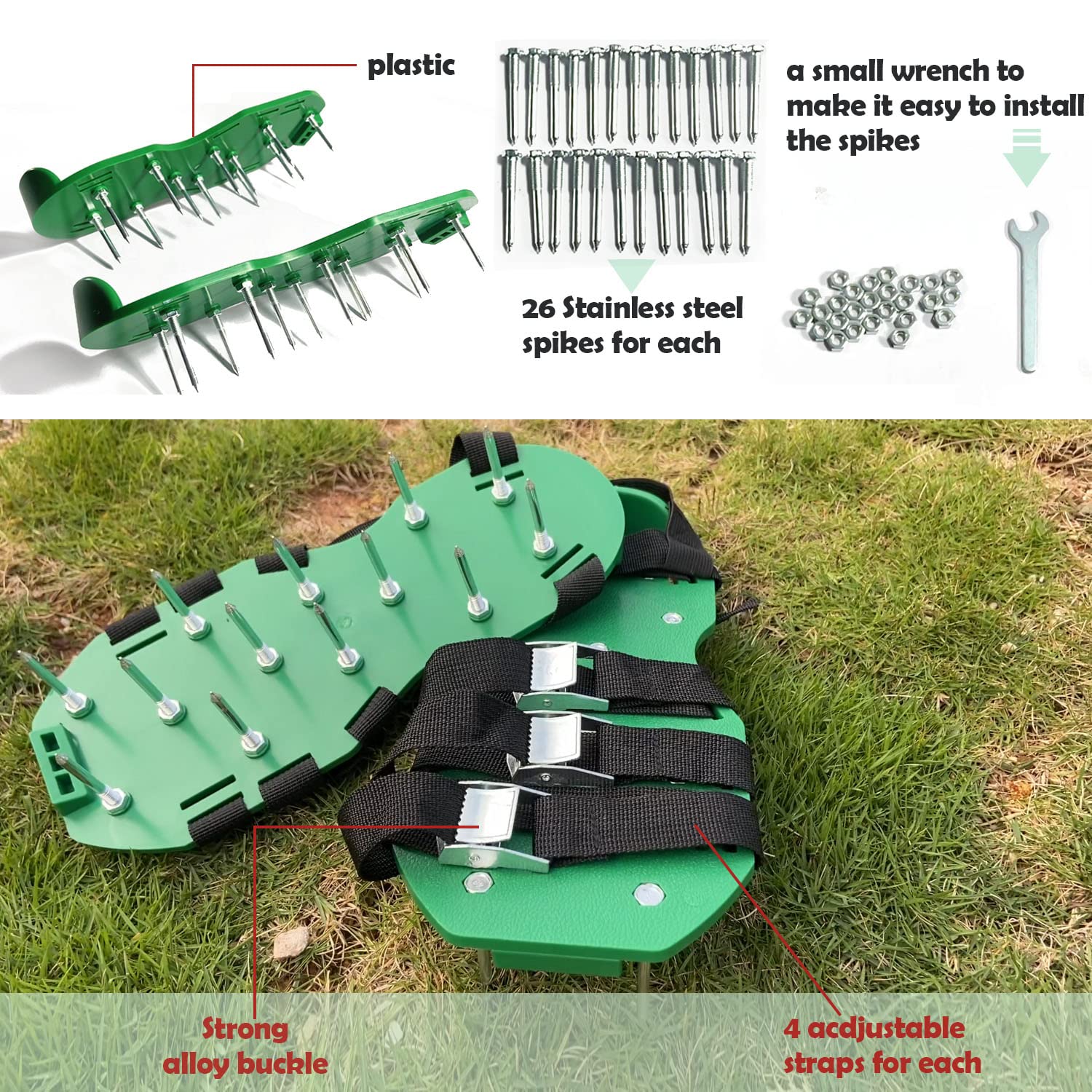 Buy EEIEER Lawn Aerator Shoes, Lawn Aerating Shoes Lawn Aerator Sandals