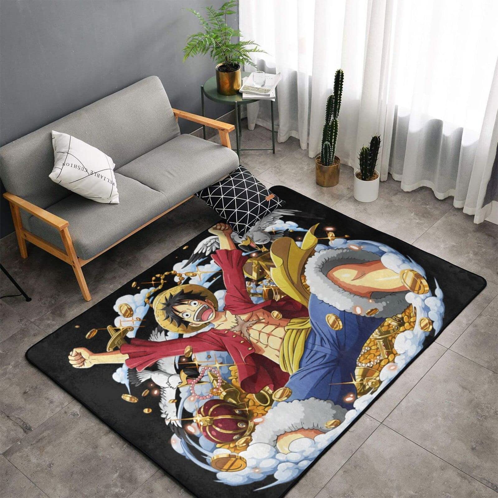 Amazon | カーペット ワンピース One Piece ルフィ ラグマット 絨毯