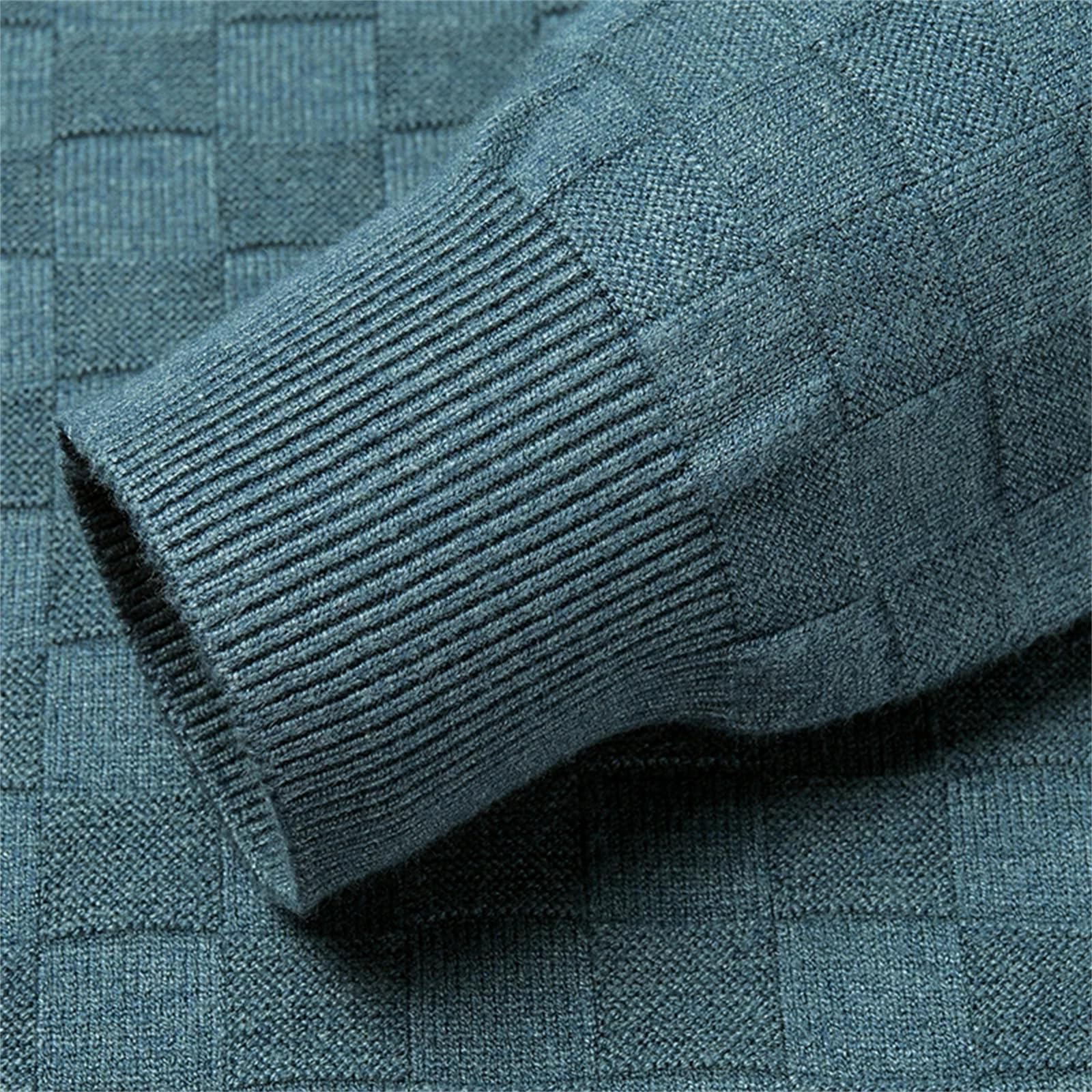 Maglione da uomo con scollo a O in maglia, per autunno e inverno, stile vintage, casual