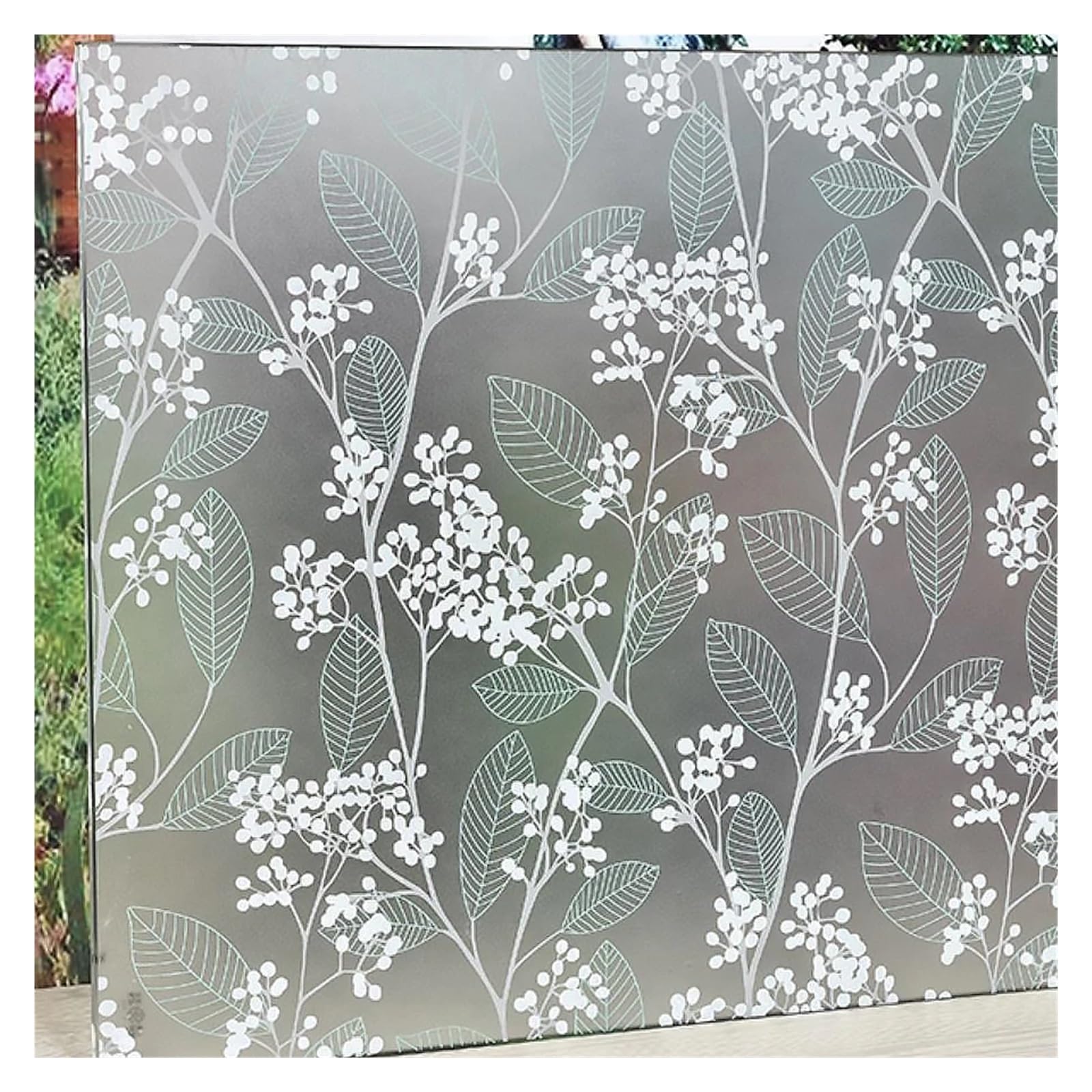 Glass Windows Privacy Film Frosted Static Cling Privacy Film, Decorative Opaque Glass Sticker, 30-55x100-500 cm(D,55X100 CM)