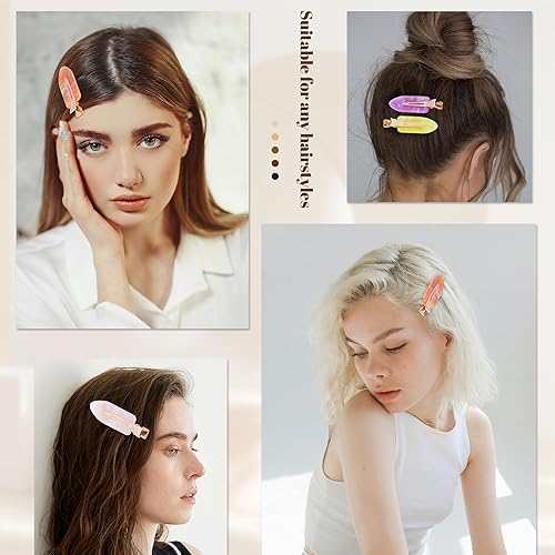 Miniatura 6 de Pinzas para el cabello sin arrugas, sin dobleces, antideslizantes, para peinado, clips planos para maquillaje, accesorios para el cabello para