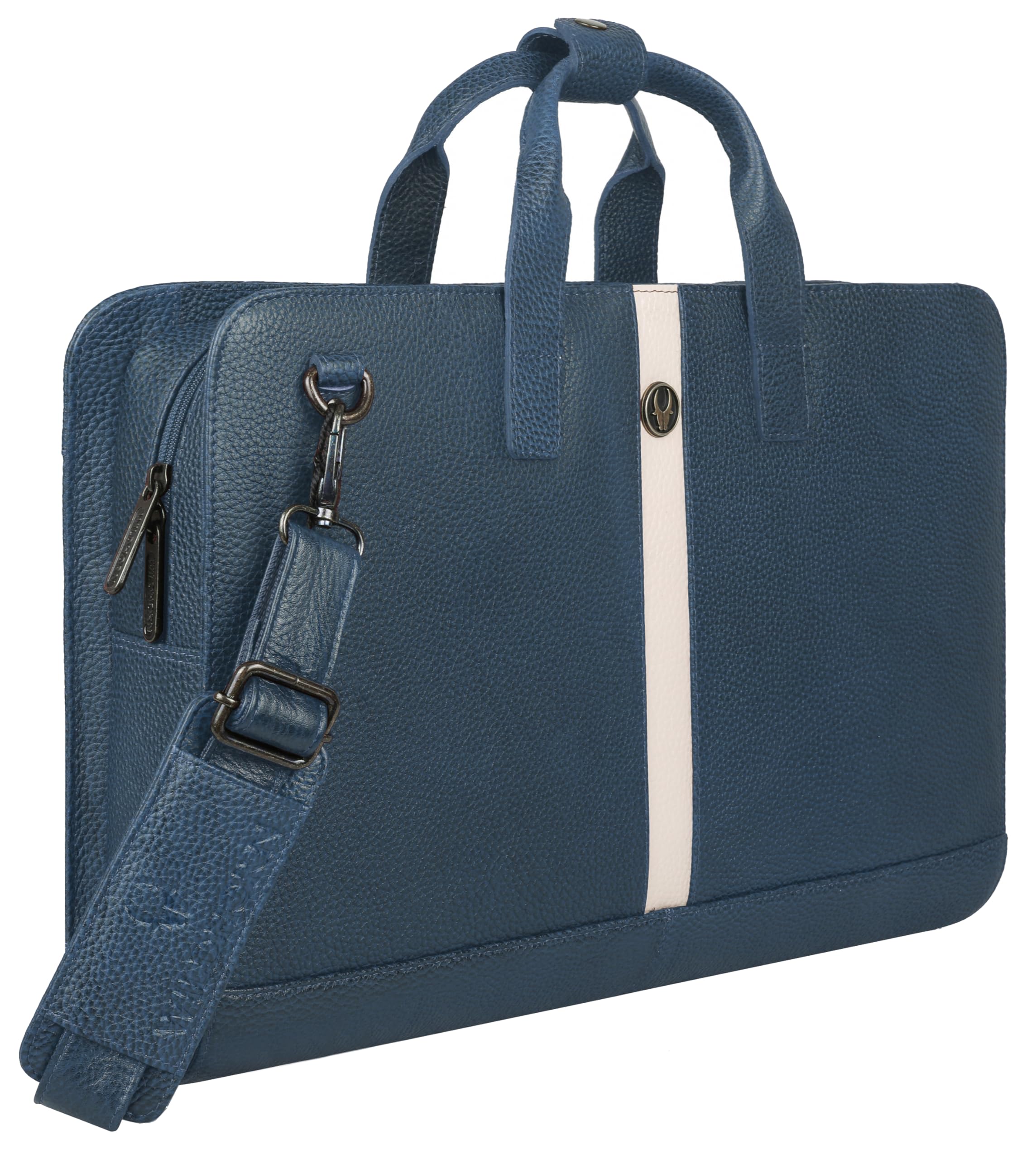wildhorn Genuine Leather Office Bag for Men with Adjustable Strap, Multiple Compartments and a Sleek Professional Design – Durable and Stylish with a 1-Year Warranty-picture-38