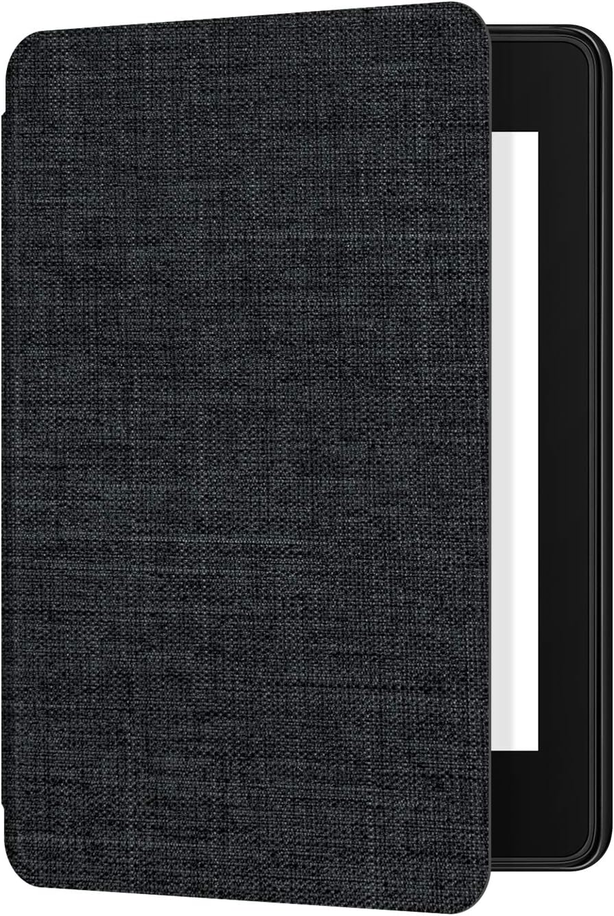Ayotu Fabric Case for Kindle Paperwhite 10th 2018 - Thinnest&Lightest Smart Cover with Auto Wake/Sleep - Support Back Cover adsorption(Not fit Kindle 10th 2019 or Kindle oasis3 10th 2019),K10 Black