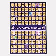 Stage Insider 100 Musical Theater Shows Scratch Off Poster - Gift for Musical Theatre Fans & Broadway Lovers - 23"x17"