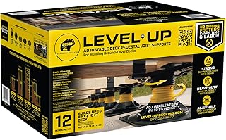 Bison Level.Up System Adjustable Deck Pedestal Joist Support Kit, 12-Pedestal Kit (7079806002)