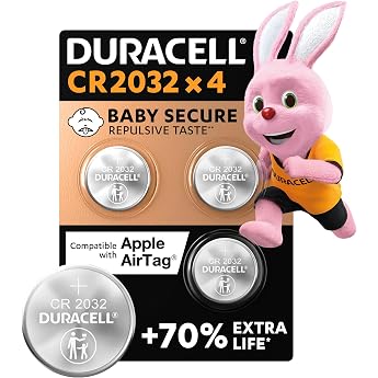 4 x Duracell CR 2032 Lithium (1 Blister with 4 Batteries) 4 Batteries
