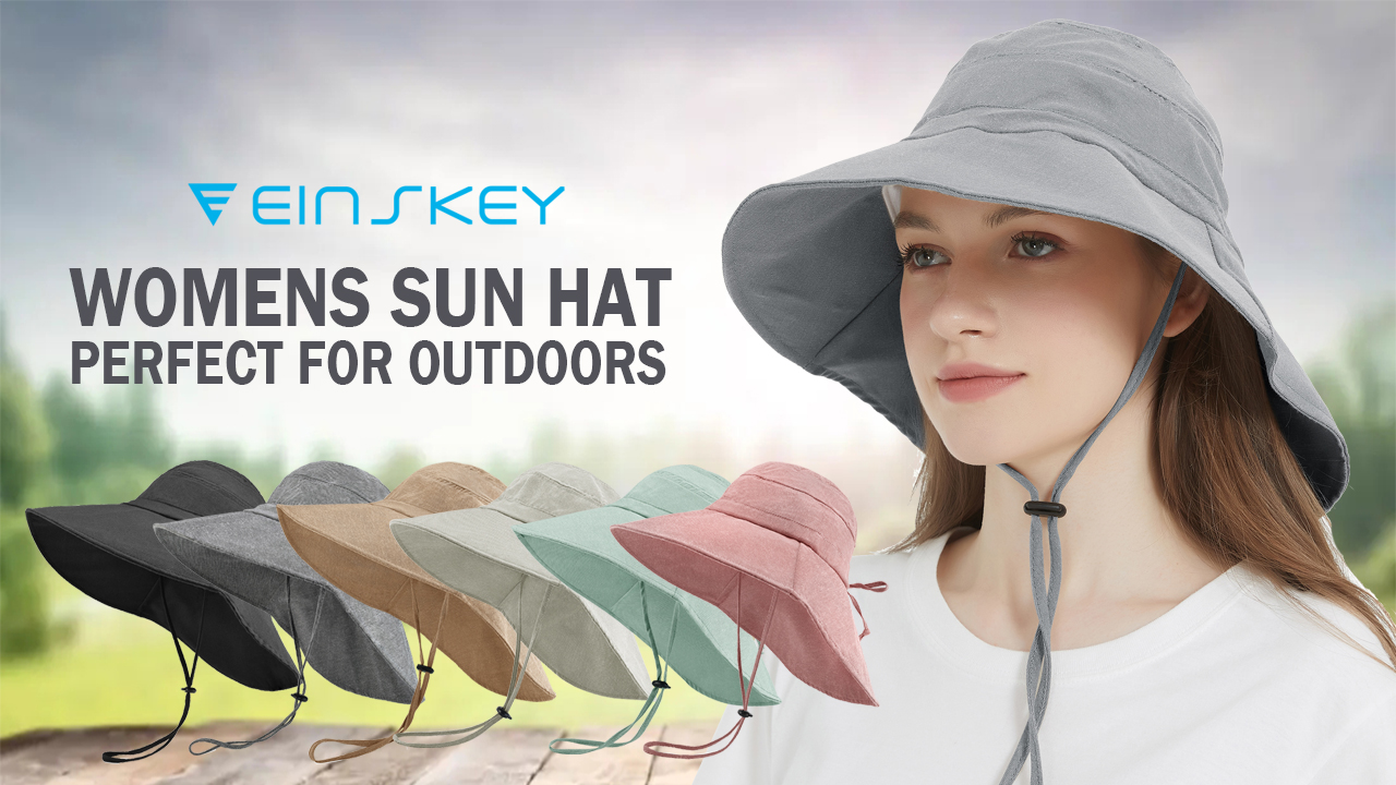 Sombrero de algodón para mujer con protección UV y ala ancha miniatura 7