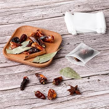 100 Pcs Tea Bags For Loose Tea, Disposable Tea Bags With Drawstring